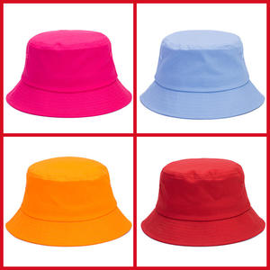 قبعة دلو مخصصة بشعار XP-Promos للأطفال، قبعة شاطئ أنيقة من القطن والبوليستر - Product Image 3