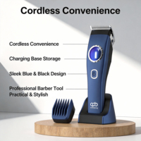 Tondeuses à cheveux professionnelles sans fil, machine à aiguiser les lames de coupe, tondeuse électrique dorée à batterie en acier inoxydable