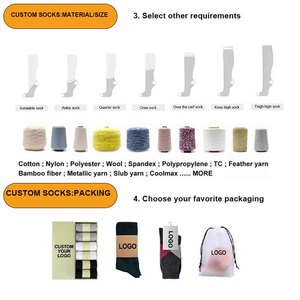 Venta caliente Diseño personalizado Algodón Calcetines largos Dibujos animados Divertido <span class=keywords><strong>Lobo</strong></span> Patrón Calcetines - Product Image 6