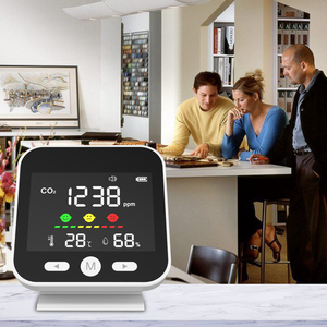 Led mini máy tính để bàn dm89 tuya Wifi CO2 Detector ndir cảm biến ABS chất liệu tự động phát hiện chất lượng không khí Màn hình máy phân tích khí - Product Image 3