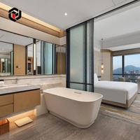 Fournisseurs de meubles d'hôtel Alibaba, design d'intérieur de luxe, ensembles de chambres à coucher en bois massif 5 étoiles