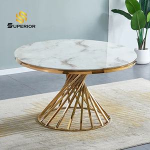 Ensemble <span class=keywords><strong>de</strong></span> meubles <span class=keywords><strong>de</strong></span> salle à manger avec table ronde, 4 chaises, Comedores 4 Sill, table à manger ronde <span class=keywords><strong>de</strong></span> luxe - Product Image 3