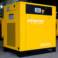 Compresseur d'air rotatif industriel stationnaire à vis avec moteur lubrifié 7,5 CV-20 CV et sécheur d'air