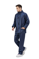 Imperméable de haute qualité imperméable costume Polyester PVC imperméable coupe-vent à capuche imperméable avec pantalon