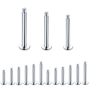 Pièces de barre de musculation à filetage externe en titane G23 |   Tige filetée de remplacement pour bijoux de piercing corporel - Product Image 3