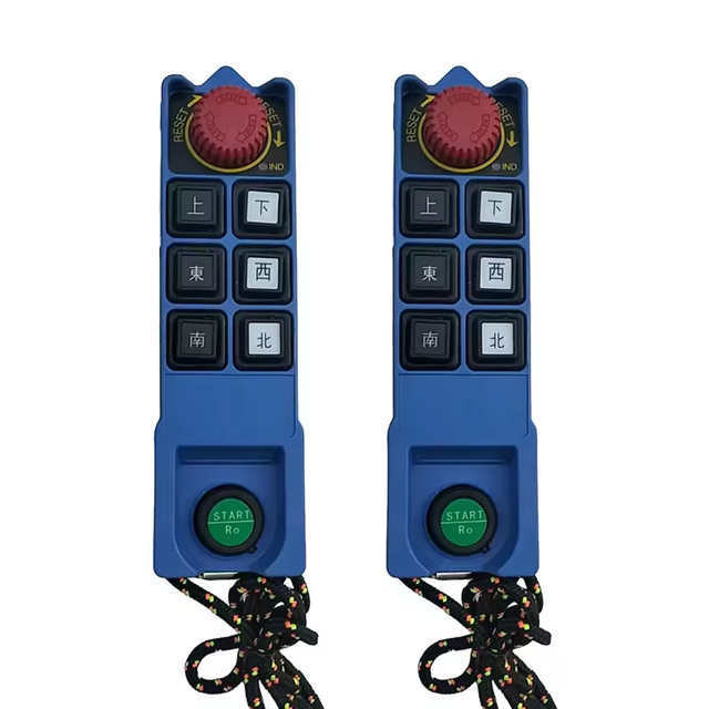 High Quality Taiwan Saga-L8B Industrial Wireless Radio 6 Button Pusher Transmitter Waterproof Remote Control Crane Made in China