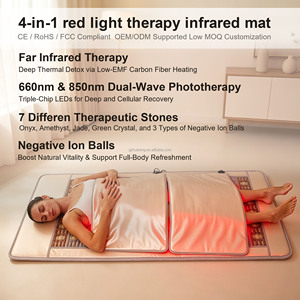 Fitkang Safe, Alfombrilla Térmica FIR de <span class=keywords><strong>Cuerpo</strong></span> Completo Personalizada de 24V, Flexible, con Piedras Infrarrojas de 660nm+850nm, para Spa y Salón - Product Image 2