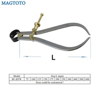 Étrier à ressort intérieur et extérieur, jambe plate, avec raccords en cuivre