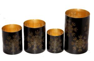 Set of Four Creative Metal <b>Tea</b> <b>Light</b> <b>Holders</b> Various New Designs for Home Decoration Festive Occasions-Christmas or Weddings - Product Image 5