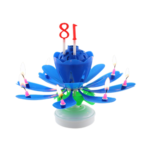 Candele artistiche a forma <span class=keywords><strong>di</strong></span> loto <span class=keywords><strong>di</strong></span> alta qualità a batteria per feste <span class=keywords><strong>di</strong></span> <span class=keywords><strong>compleanno</strong></span> <span class=keywords><strong>musicali</strong></span> candele per <span class=keywords><strong>torte</strong></span> e fuochi d'artificio in cera <span class=keywords><strong>di</strong></span> paraffina - Product Image 6