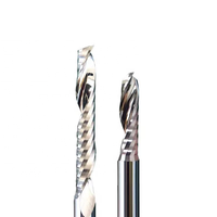Offre Spéciale fraise en bout spirale fraise simple cannelure 3.17mm 4mm 6mm tige pour aluminium acrylique OEM Support personnalisé ODM disponible