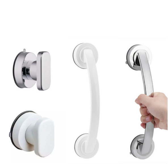 Большие Пластиковые Поручни, ручка для душа, поручни для балансировки ванной комнаты обеспечивают безопасный захват, поручни для ванны с сильной присоской