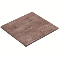 Table café en résine bois antique, forme carrée, Durable, 1 pièce