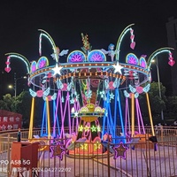 Manège à chaises volantes mobile en métal pour 16 places, pour parcs d'attractions intérieurs et extérieurs, portable pour enfants, à vendre