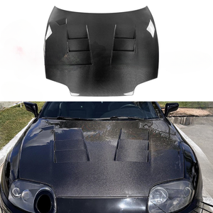 ฝากระโปรงหน้าคาร์บอนไฟเบอร์แท้ทรง TS สำหรับ Toyota GR <span class=keywords><strong>Supra</strong></span> A80 <span class=keywords><strong>MK4</strong></span> ปี 1993-2002 - Product Image 2