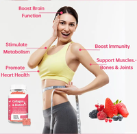 Gummies de biotine et de collagène Biocaro Factory, étiquette privée personnalisée, éclaircissent la peau et pour la peau, gummies multi-collagène pour adultes