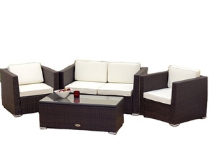 Conjunto de Muebles de Jardín Mediterráneos de Ratán Sintético Impermeable, Resistentes a los Rayos UV y Ecológicos para Hoteles, Villas, Patios, Parques y Casas de Campo - Product Image 5