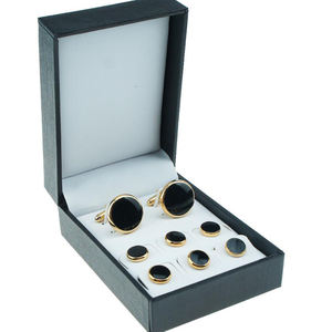 Mancuernillas Personalizadas para Hombre, Mancuernillas de Lujo con Botones Sublimados, Juego de 8 Mancuernillas y Botones - Product Image 1