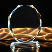 Hypercrafts Trofeo cristal award verre blanc bon marché événements sportifs Souvenirs K9 plaque de cristal trophée de récompense en verre