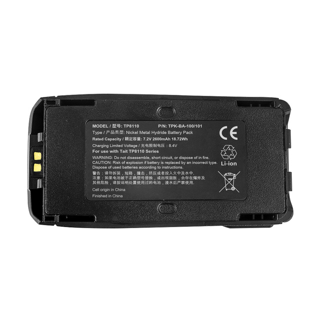 Li-ion Battery for TAIT TP8100 T03-00011-CAAA TPA-BA-100 TPK-BA-101 TT35L1-D Wireless Walkie Talkie Replacement Battery