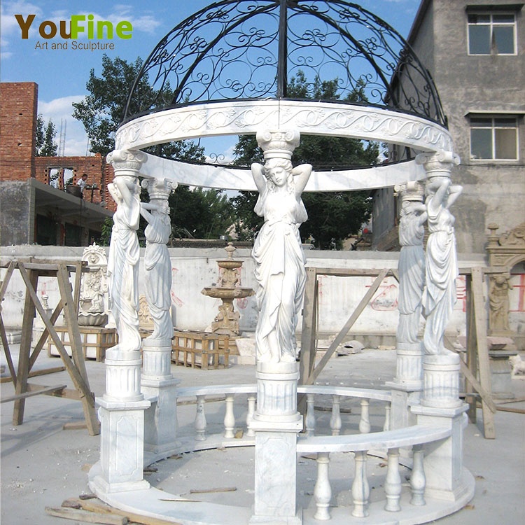 正式的 Round Alibaba.com Gazebo| Dome White Outdoor Stone Roof アート・デザイン・音楽