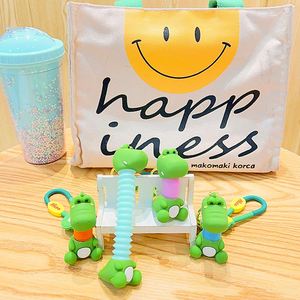 Hot Selling Cartoon Toy Keychain Neck Retractable Cute Animal Puppy Keychain <b>Bag</b> Pendant PVC Keychain Wholesale - Product Image 3