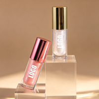 Huile à lèvres hydratante et repulpante effet brillant rose or, personnalisable avec logo, non collante, haute brillance, de luxe