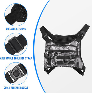 Free sample Custom Logo Waterproof Lightweight Travel Sports Running <b>Chest</b> Vest Bag Adjustable Vest Pack Mens Tactical <b>Chest</b> Bag - Product Image 4