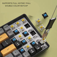 Keyboard Gaming Mekanik Hot Ancreu A100 Wired RGB 100 Tombol Hot Swap 2.4G Wireless
