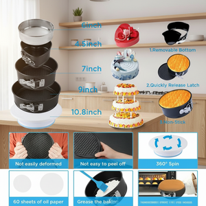 Juego de 635 Piezas para Decoración de Pasteles con Plato Giratorio y Boquillas, con Caja Portátil, Herramientas de Repostería Personalizables, Venta al Por Mayor - Product Image 3