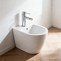 Robinet Mitigeur Bidet en Laiton Massif, Monocommande Eau Chaude et Froide pour Lavabo Bidet de Salle de Bain