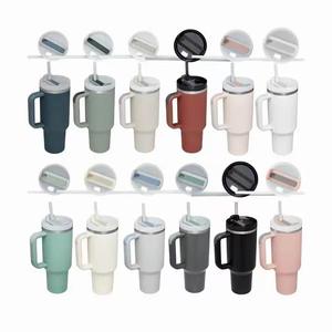 Custom Large Double Wall Stainless Steel Eco-Friendly Classic Car <b>Cup</b> 40 oz <b>Tumbler</b> <b>Straw</b> Handle 6-12 Hours Thermal Insulated - Product Image 3