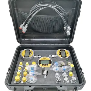 Instrumentos de medición de presión Digital Universal, Kit de prueba de presión hidráulica, 3 manómetros, buena calidad