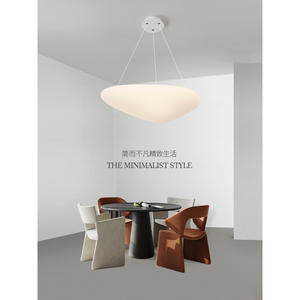 Lustre de salle à manger de style nordique luxueux, design romantique et créatif en forme de galets, pour chambre à coucher, chambre d'enfant, forme rectangulaire - Product Image 6