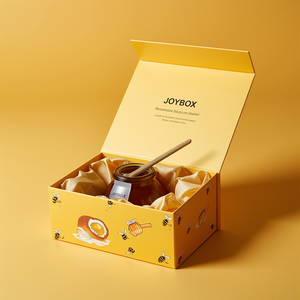 JoyBox Factory – Emballage de luxe noir élégant pour pots de miel, en carton avec pelliculage mat et revêtement UV, pour produits alimentaires et éponges - Product Image 6