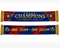 Écharpe de football personnalisée avec drapeau national, vente en gros directe d'usine, avec pompons de différentes couleurs