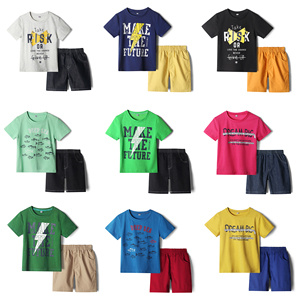 Ensemble de vêtements d'été pour enfants tendance 2022, t-shirt à motif de dessin animé + short, ensemble boutique pour enfants en 2 pièces, ensembles de vêtements pour garçons - Product Image 4