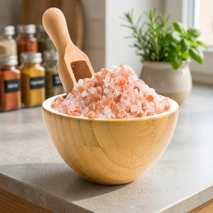 Sal de Roca Comestible Natural Rosa Claro del Himalaya, Granos Refinados, Ideal para Cocinar y como Sal de Mesa, Sal Fina Rosa Oscura del Himalaya - Product Image 1