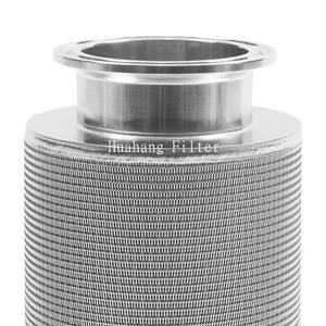 Huahang Factoy approvisionnement bonne qualité Chine boîtiers de haute qualité élément filtrant rechargeable filtre en feutre de fibre frittée poreuse en métal - Product Image 6