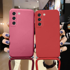 Funda de teléfono móvil Samsung S22 S20 Ultra, collar de silicona con cordón, cubierta trasera para llevar en <span class=keywords><strong>el</strong></span> hombro - Product Image 3