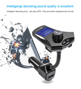 Gxykit 5.0V Xe Đài Phát Thanh Âm Thanh Stereo <span class=keywords><strong>FM</strong></span> <span class=keywords><strong>Transmitter</strong></span> Bluetooth 5.4 Kép USB Sạc Xe Hơi Kit MP3 Máy Nghe Nhạc Với 1.44 Inch Màn Hình LED - Product Image 6