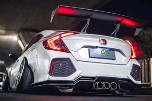 Robot Wide Body Kit voorbumper, achterbumper, sideskirts, wielverbreders, auto-accessoire voor 10e generatie Civic - Product Image 5