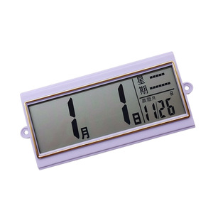 Electronic Display Screen For Wall <b>Clocks</b> 136x65mm Rectangular Battery Powered Calendar Feature Office Use - Product Image 3