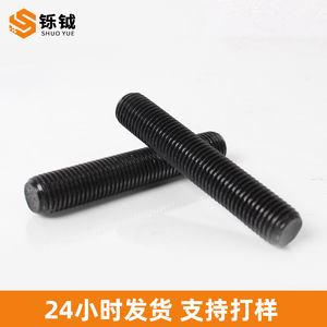 Pernos Roscados Completos Shuoyue de Acero al Carbono Grado 8.8 DIN976-1 Oxidados Negros para Uso en la Industria de la Construcción - Product Image 2