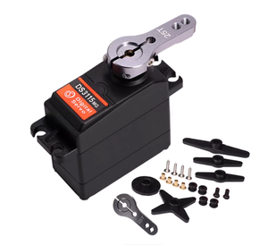 Servomotor de un solo eje <span class=keywords><strong>DS3115</strong></span> MG de 15 kg con engranaje metálico de gran torque de 15 kg, sin posición, de alta precisión para coches HSP, barcos y robots - Product Image 1