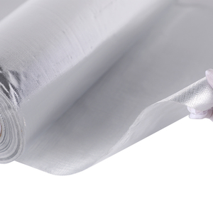 Manta tejida resistente al fuego con aislamiento de fibra de vidrio tejida con revestimiento de papel de aluminio reflectante térmico para fábrica - Product Image 4