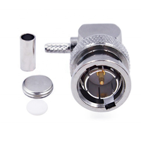 Connecteur Coaxial RF haute performance à angle droit, 50 pièces, en laiton, pour câble RG179 75ohm
