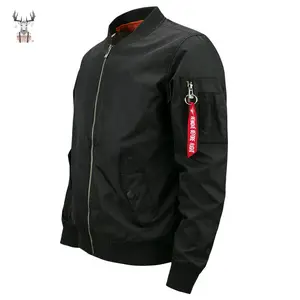 Hot Selling Custom Winter Long Sleeve Zipper Vintage Fashion Design Cotton Liner Men Pilot Jacket