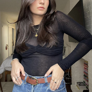 Top t-shirt Sexy a maniche lunghe da donna di alta qualità primavera ed estate - Product Image 4