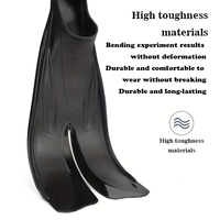 Palmes de plongée transparentes pour adultes, flexibles et confortables, pour la plongée libre, le snorkeling et les sports nautiques